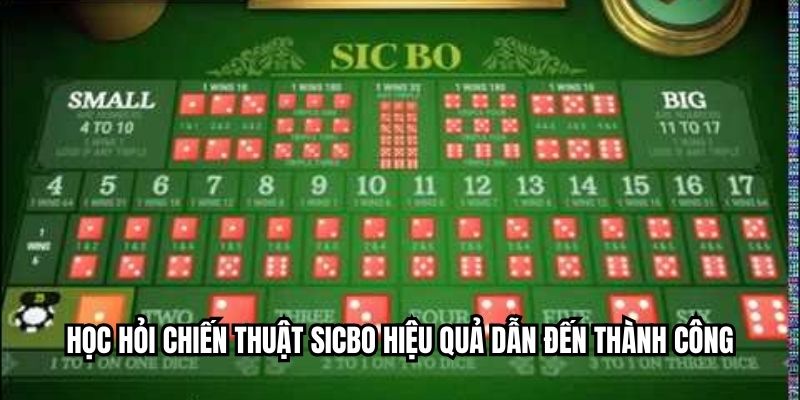 Học hỏi chiến thuật sicbo hiệu quả dẫn đến thành công
